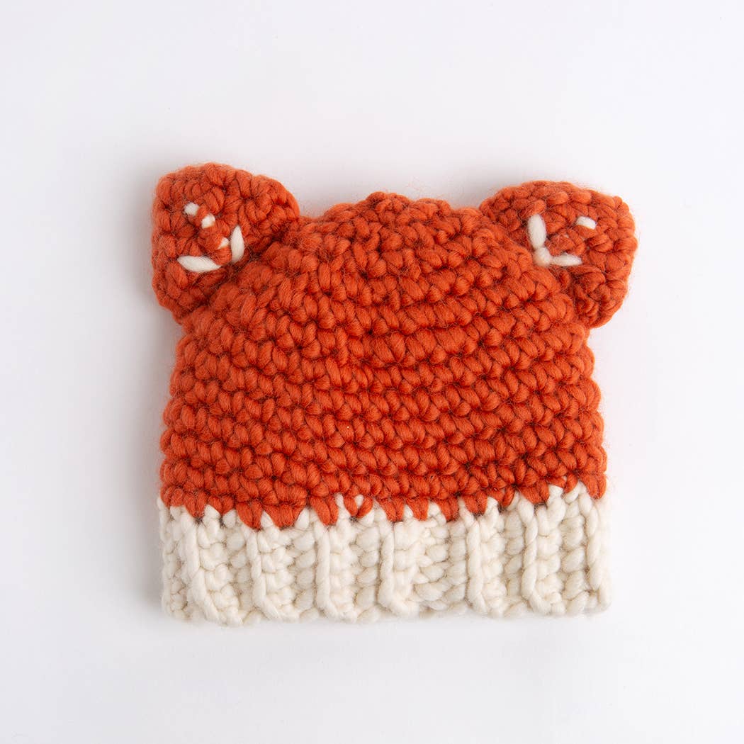 Baby / Child Fox Hat Easy Crochet Kit