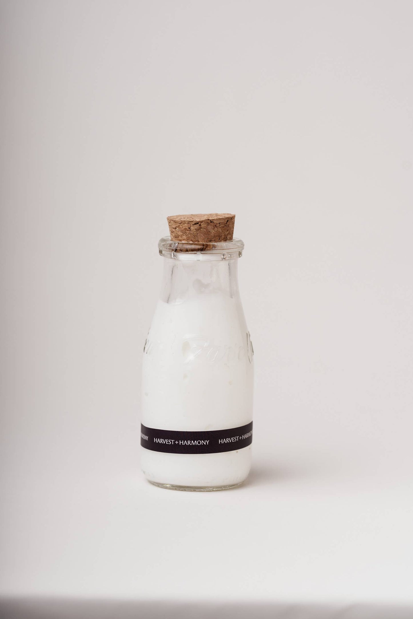 Harvest + Harmony Goat Milk + Honey Lotion, Glass Milk Jug