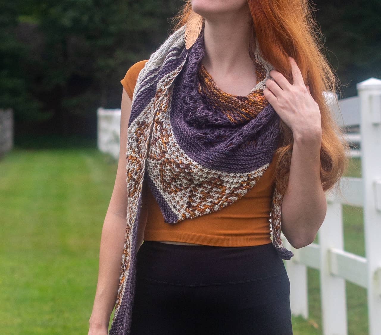 Autumn Crunch Shawl Knitting Kit