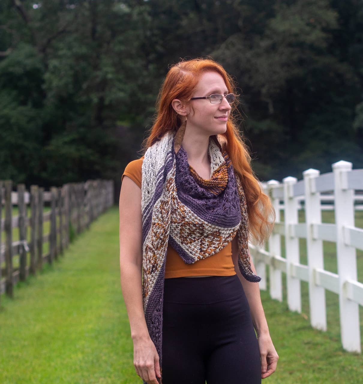 Autumn Crunch Shawl Knitting Kit