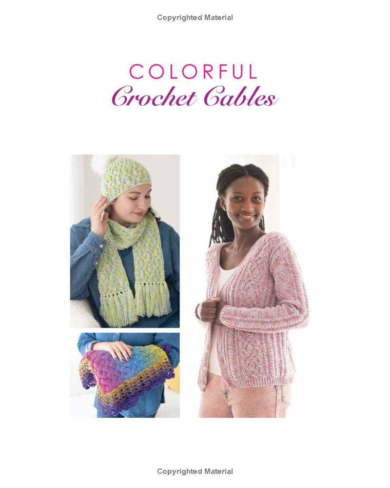 Colorful Crochet Cables: How to Crochet Celtic Cabled Design