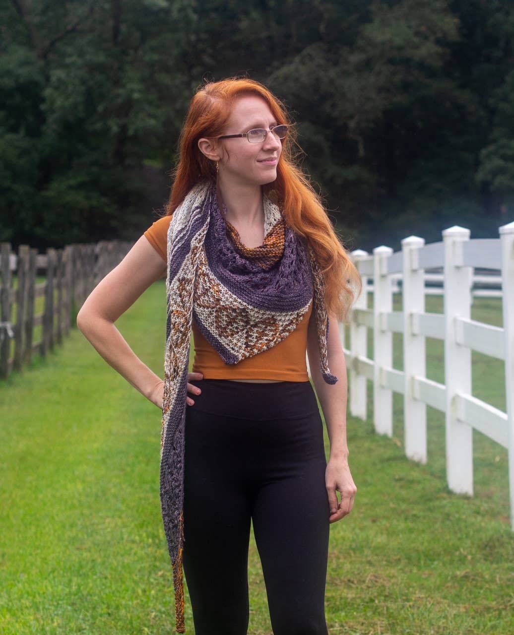 Autumn Crunch Shawl Knitting Kit