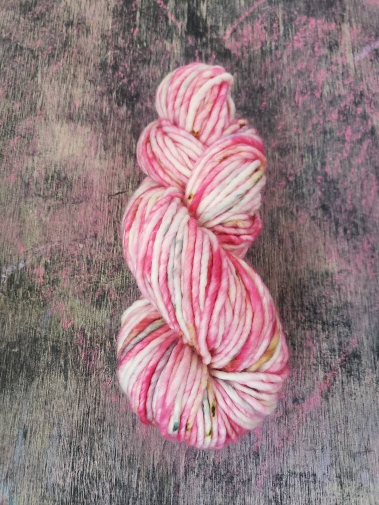 Honeydukes, Pink, White, Speckle, Bulky, Single Ply, Harry Potter Inspired