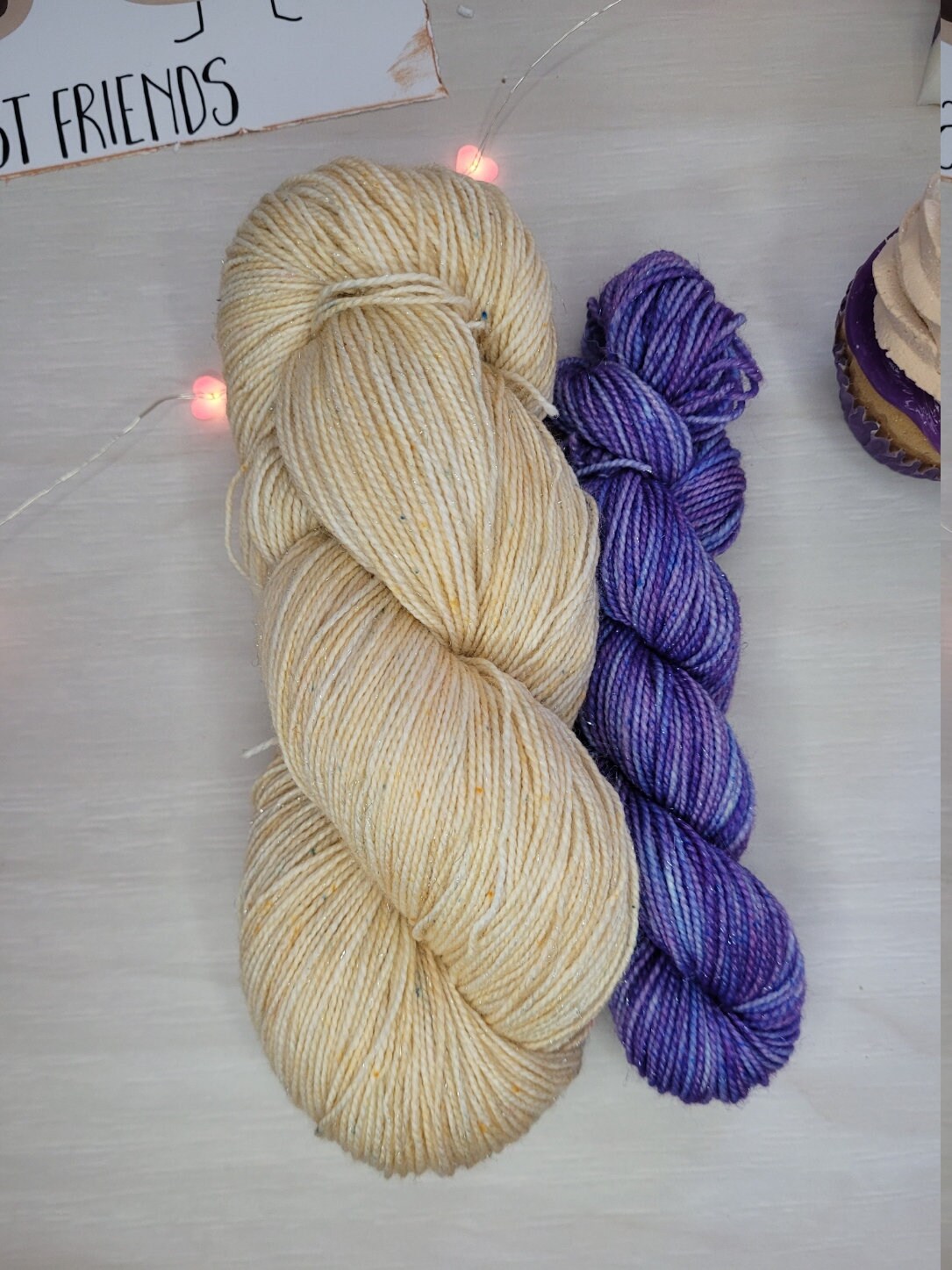 Peanut Butter and Grape Jelly, Sock Set, Glitter Sock, Team Peanut Butter, Fingering Weight, Sock Yarn, Sock Set, Sparkle Sock