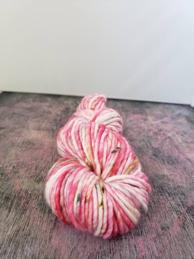Honeydukes, Pink, White, Speckle, Bulky, Single Ply, Harry Potter Inspired