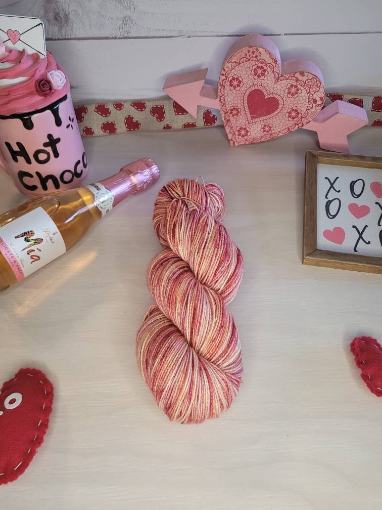 Valentine's Brunch, Glitter Sock, Sparkle Yarn, Shawl, Yarn, Valentine's Day, Gift