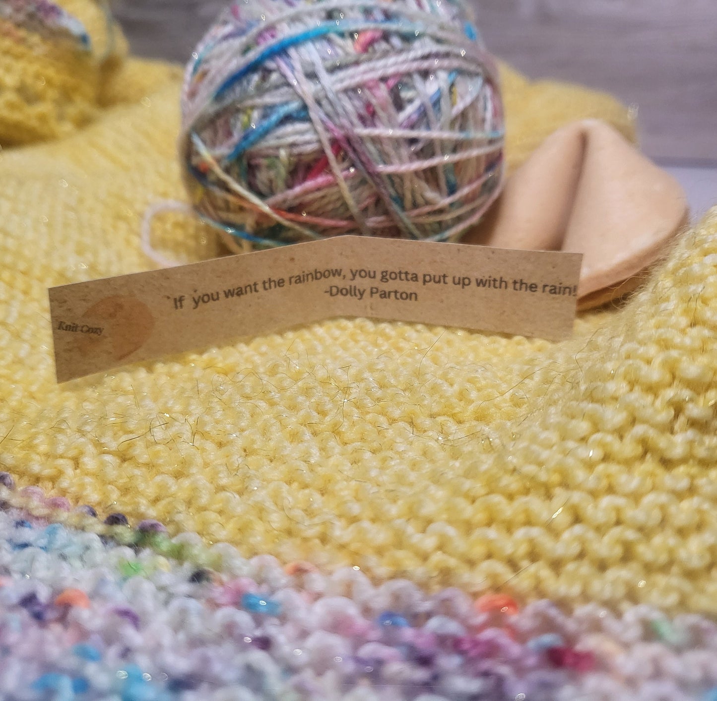 Fortune Cookie, Sock Yarn, Glitter Yarn, Tweed Yarn, Christmas Gift, Birthday Gift