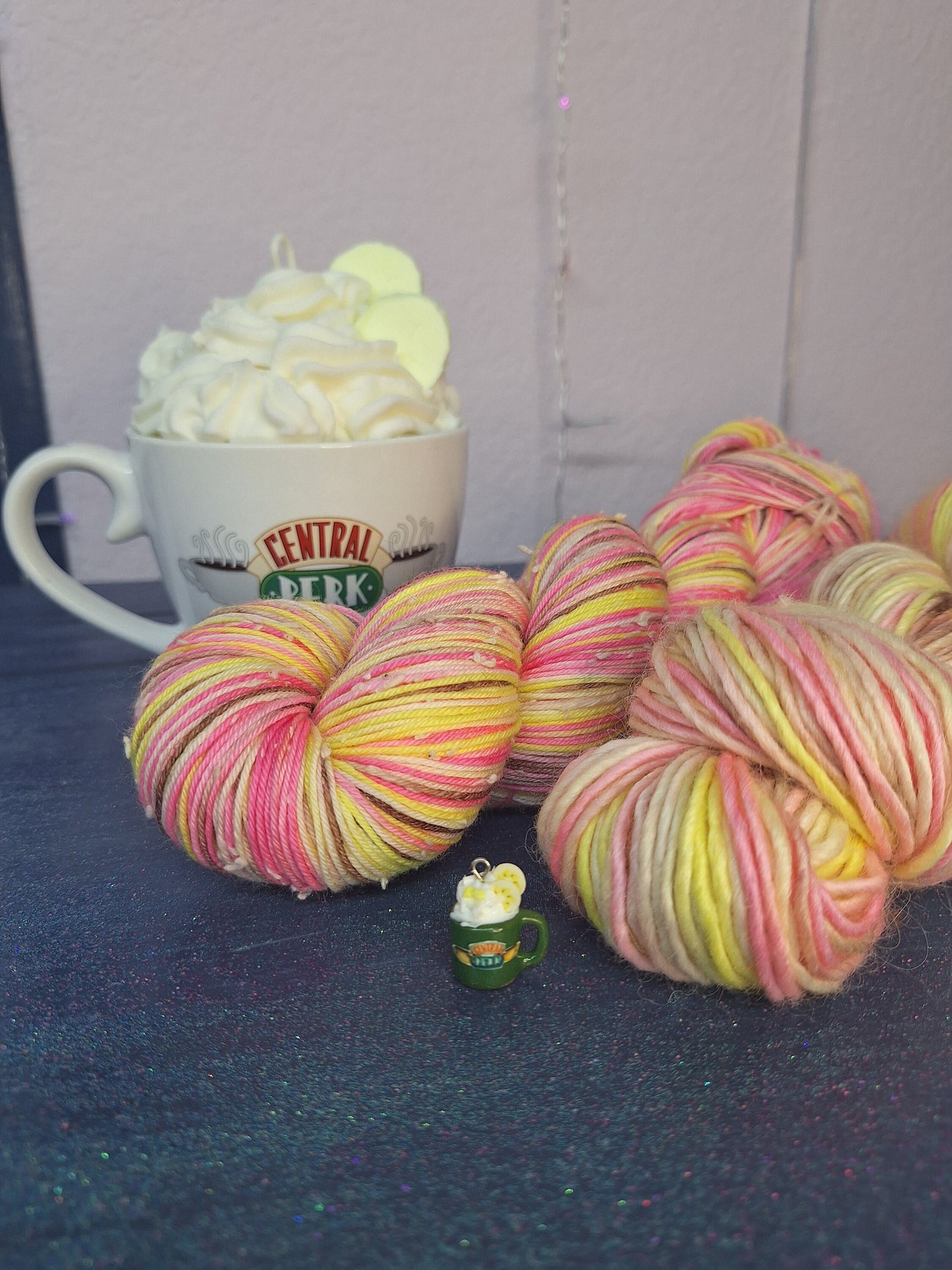 Rachel's Trifle Friends Inspired Hand Dyed Yarn and Spinning/Blending Kit