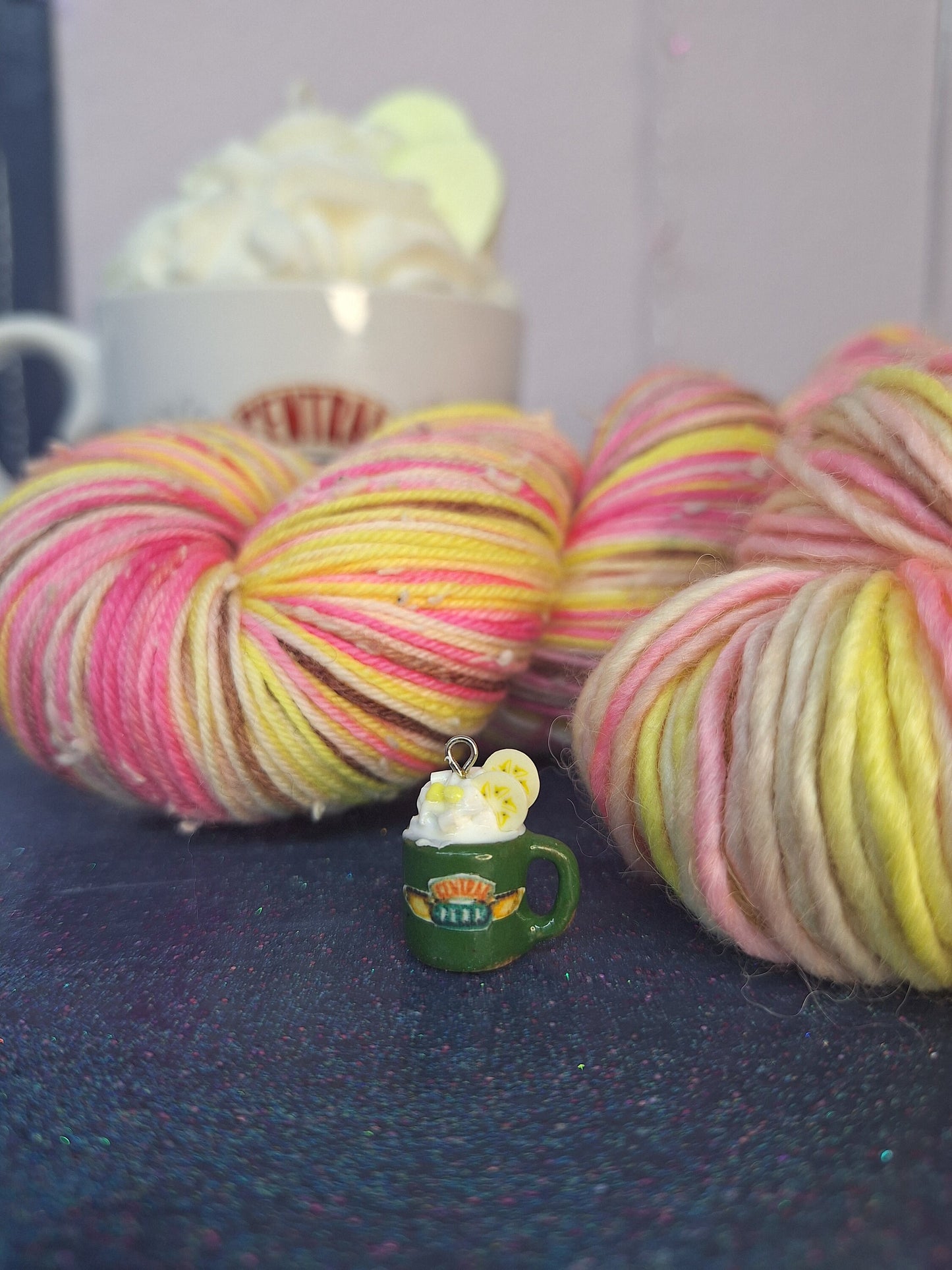 Rachel's Trifle Friends Inspired Hand Dyed Yarn and Spinning/Blending Kit