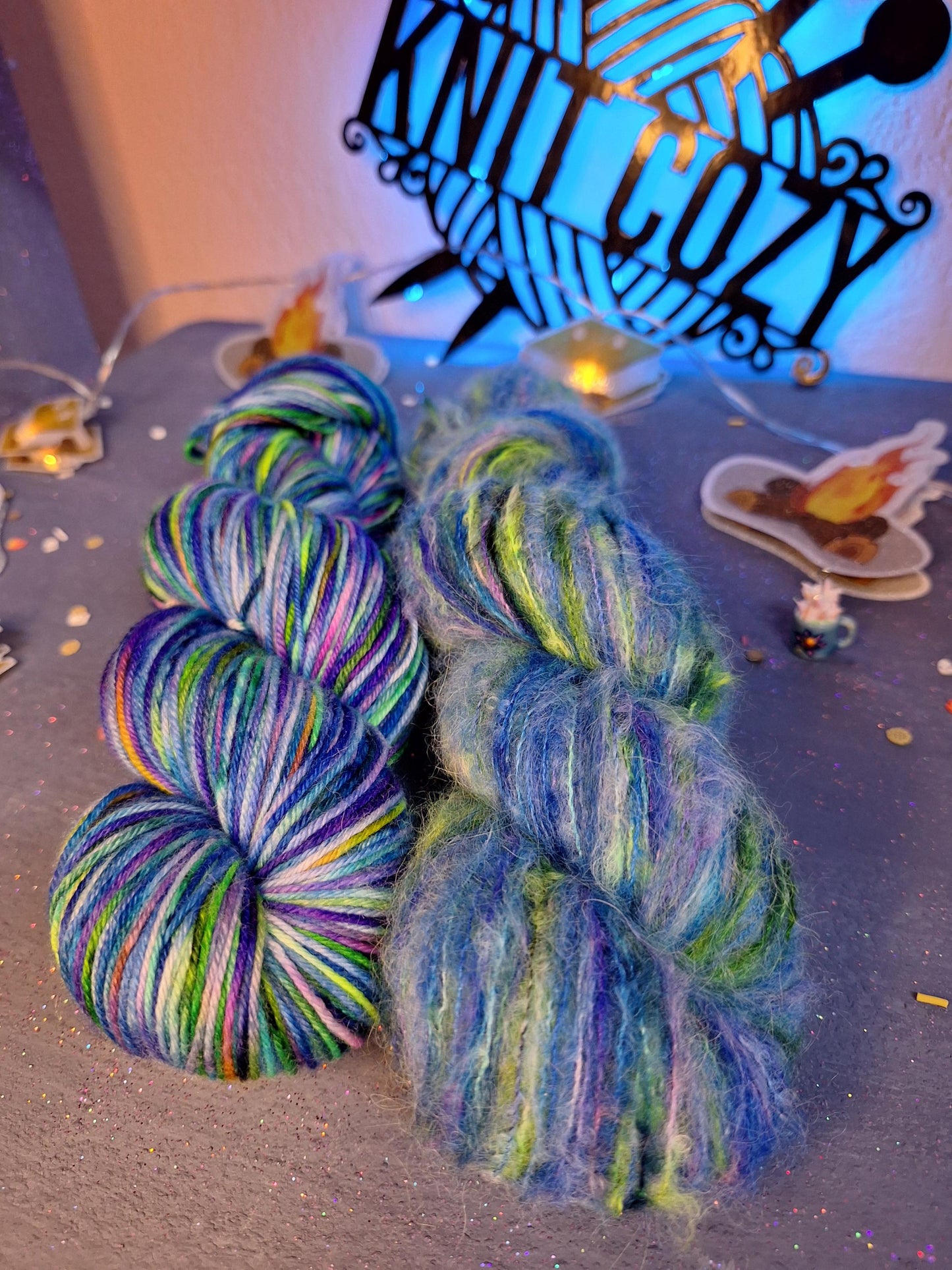 Firefly Hand Dyed summer inspired Yarn