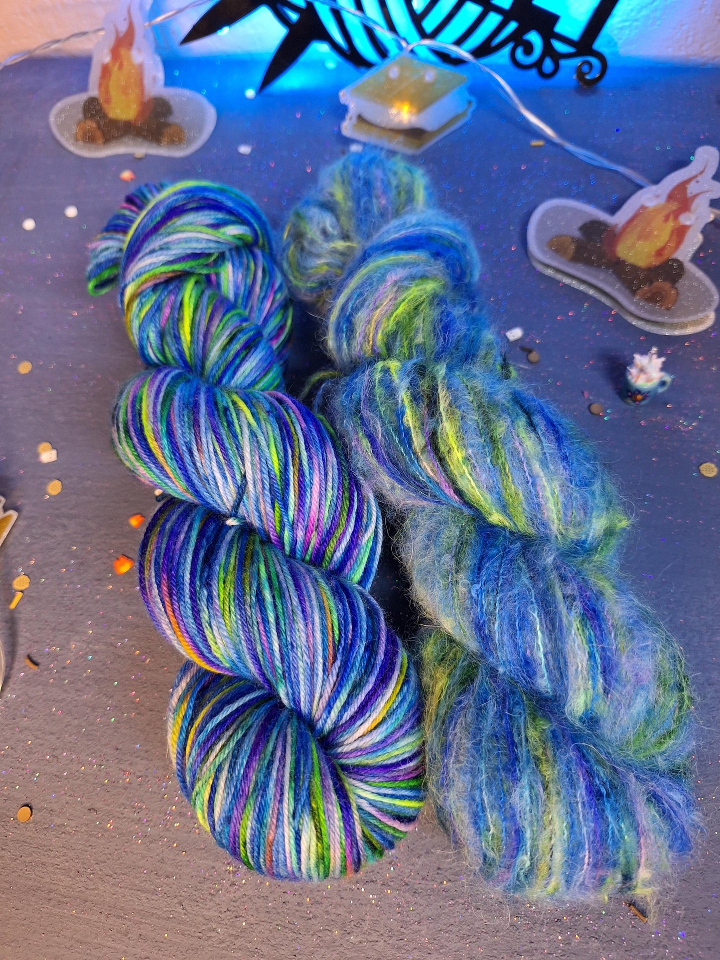 Firefly Hand Dyed summer inspired Yarn