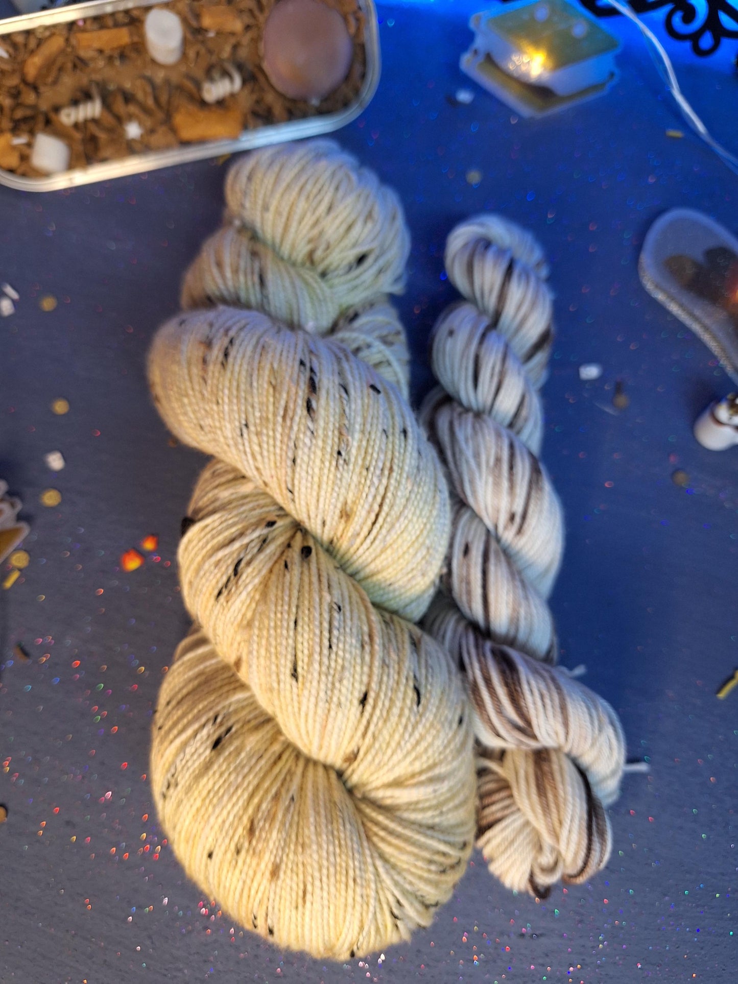S'mores Sock set fingering weight s'mores inspired hand dyed yarn