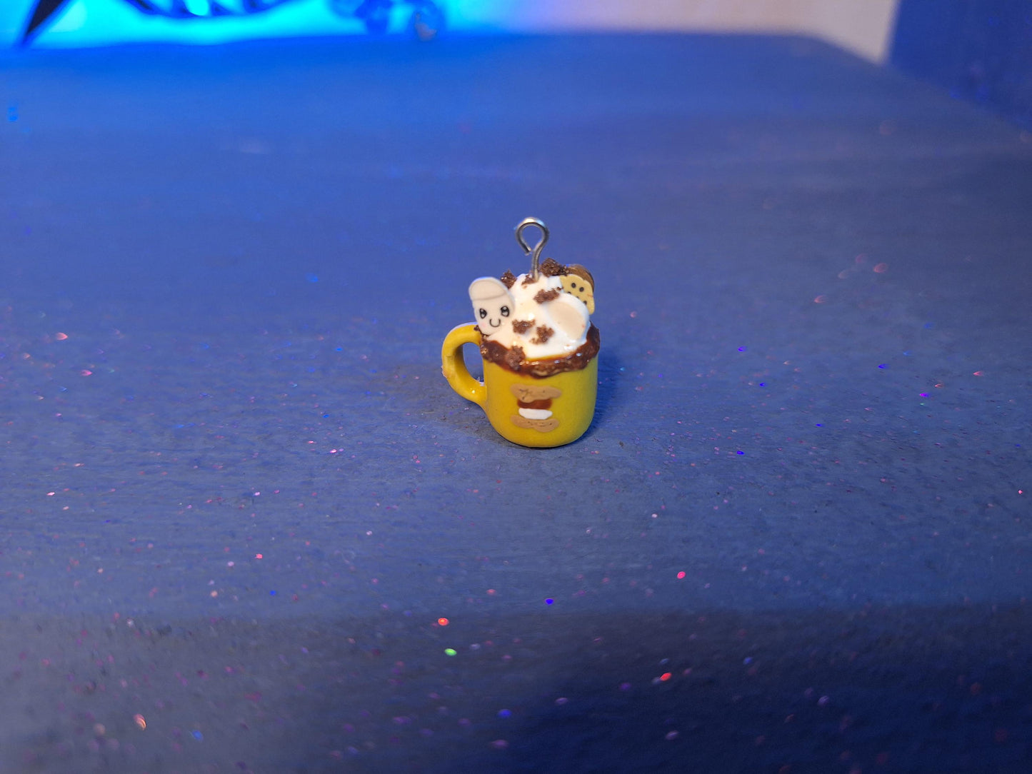 S'mores Mug Lobster Clasp Stitch Marker S'Mores Inspired Charm