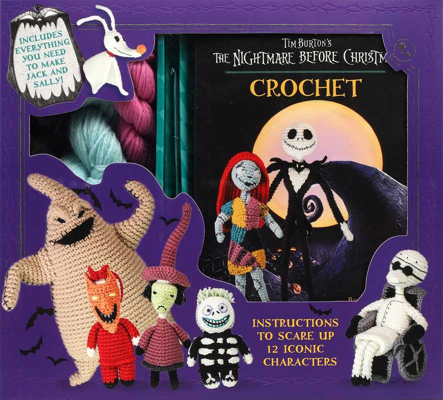 Disney Tim Burton's The Nightmare Before Christmas Crochet by Ilaria Caliri: Kit - Paperback; 88 pages / English