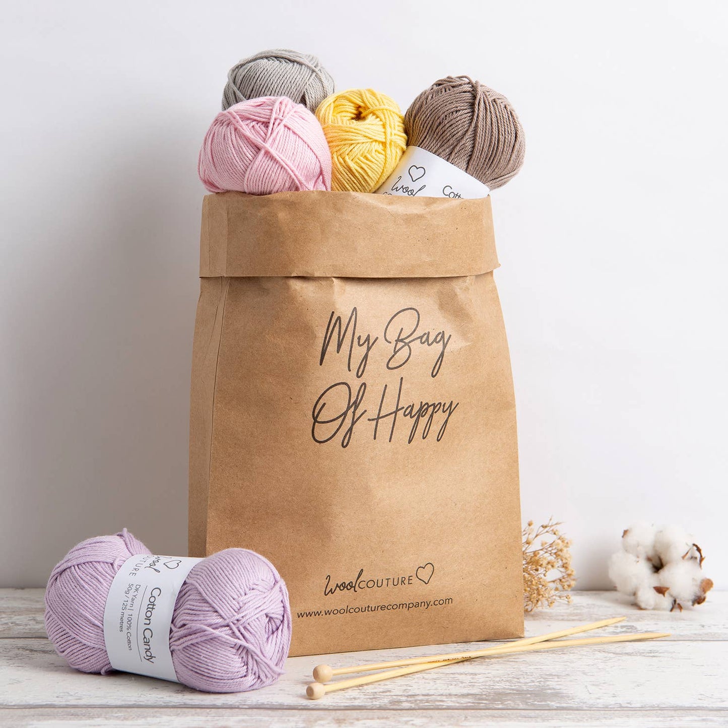 Baby Dinosaur Hooded Blanket Easy Knitting Kit: Light Grey