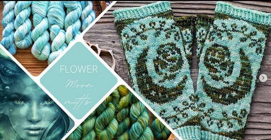 Flower Moon Mitts Knitting Kit