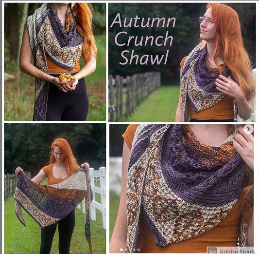 Autumn Crunch Shawl Knitting Kit
