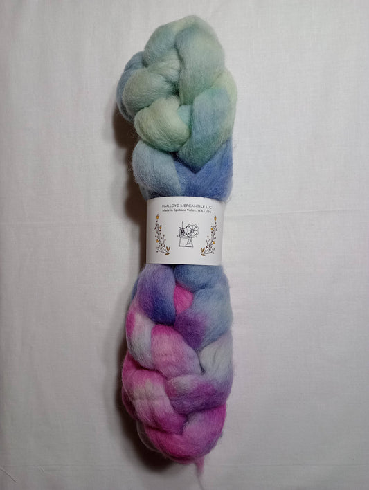 Hand Dyed Roving - Shetland - 100 gram Braids
