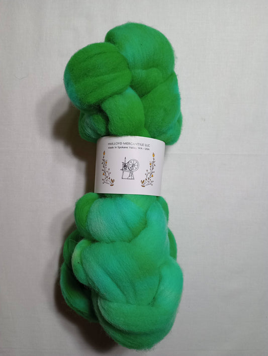 Hand Dyed Roving - Southdown - 100 gram Braids
