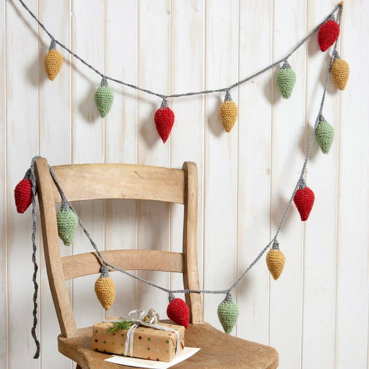 Christmas Lights Crochet Kit: Cranberry