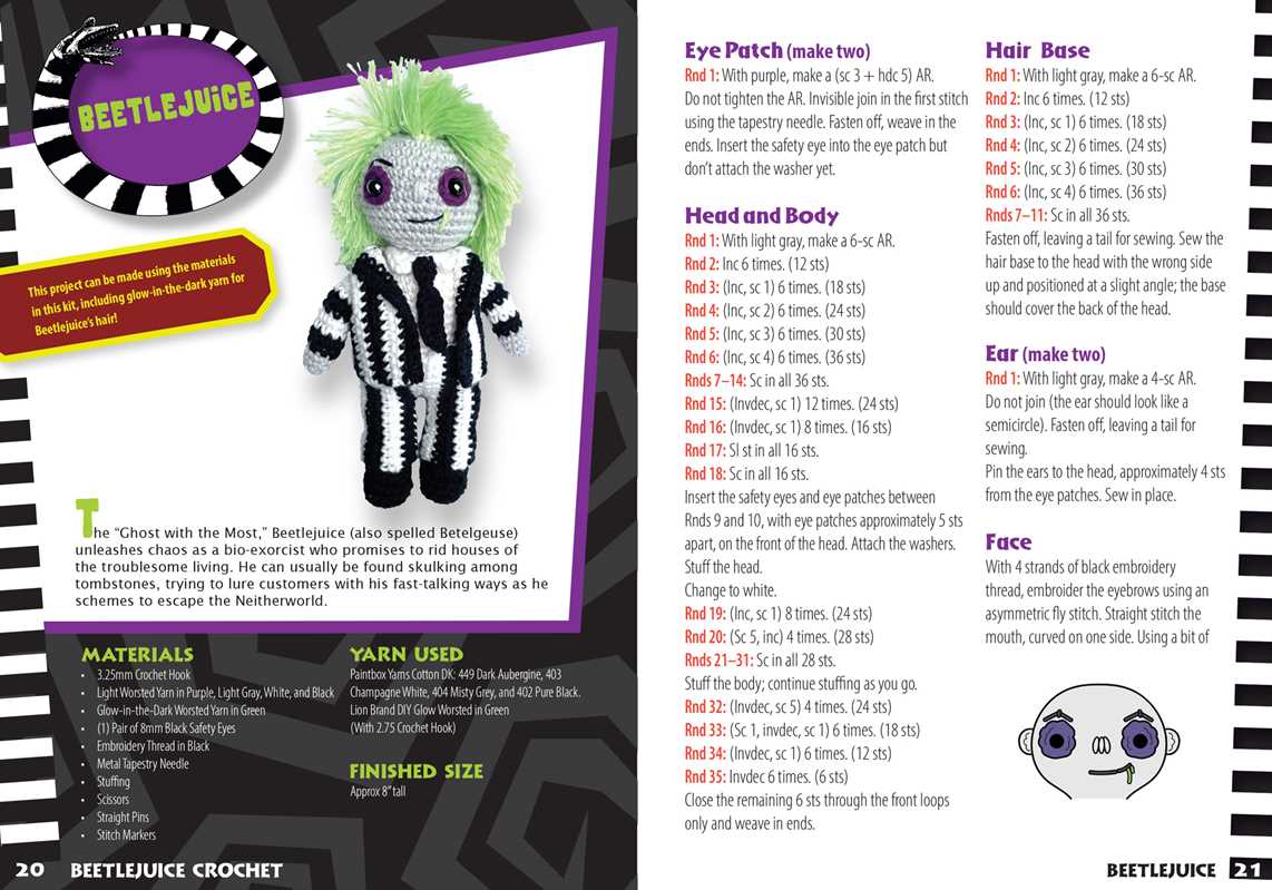 Beetlejuice Crochet by Editors of Thunder Bay Press: Kit - Paperback; 88 pages / English