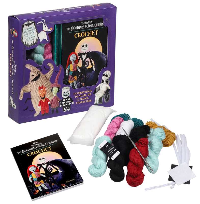 Disney Tim Burton's The Nightmare Before Christmas Crochet by Ilaria Caliri: Kit - Paperback; 88 pages / English