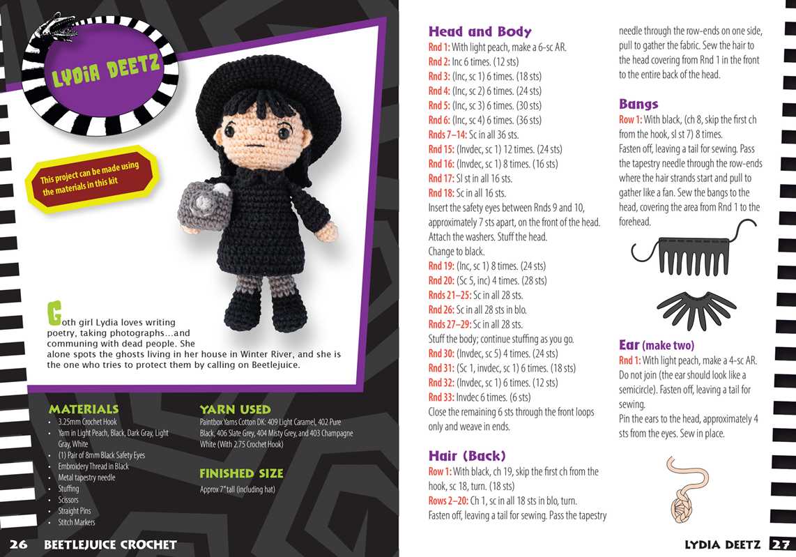 Beetlejuice Crochet by Editors of Thunder Bay Press: Kit - Paperback; 88 pages / English