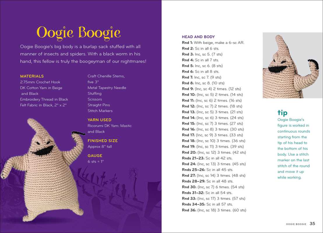 Disney Tim Burton's The Nightmare Before Christmas Crochet by Ilaria Caliri: Kit - Paperback; 88 pages / English