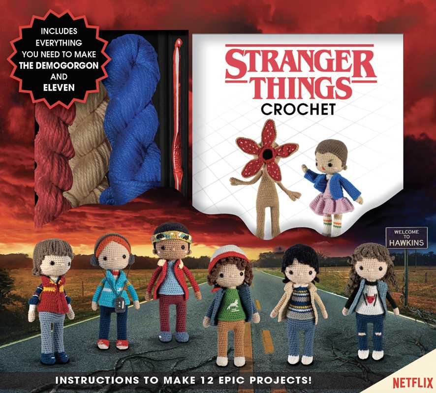 Stranger Things Crochet by Editors of Thunder Bay Press: Kit - Paperback; 88 pages / English
