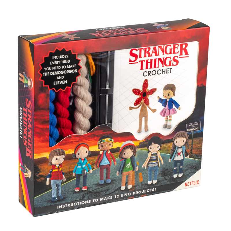 Stranger Things Crochet by Editors of Thunder Bay Press: Kit - Paperback; 88 pages / English