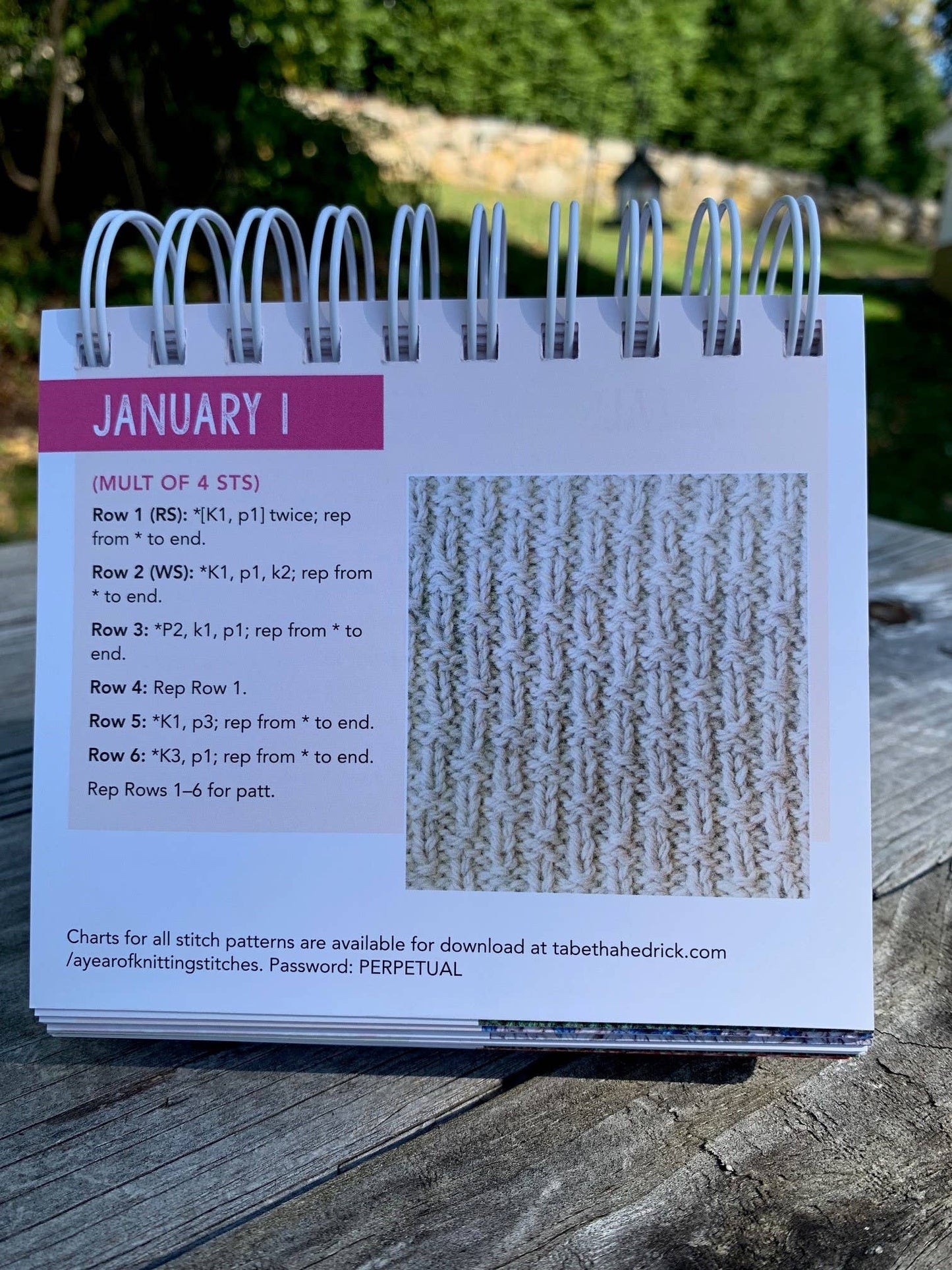 Year of Knitting Stitches: A Stitch-A-Day Perpetual Calendar