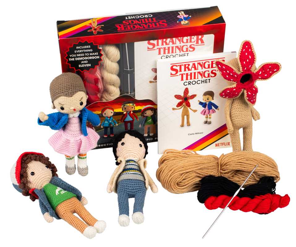Stranger Things Crochet by Editors of Thunder Bay Press: Kit - Paperback; 88 pages / English
