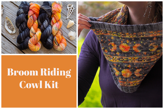 Broom Riding Knitting Cowl Kit