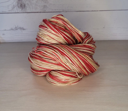 Peanut Butter and Strawberry Jelly, Silk Sock, Sock Yarn, Fingering Weight, Shawl Yarn, Silky