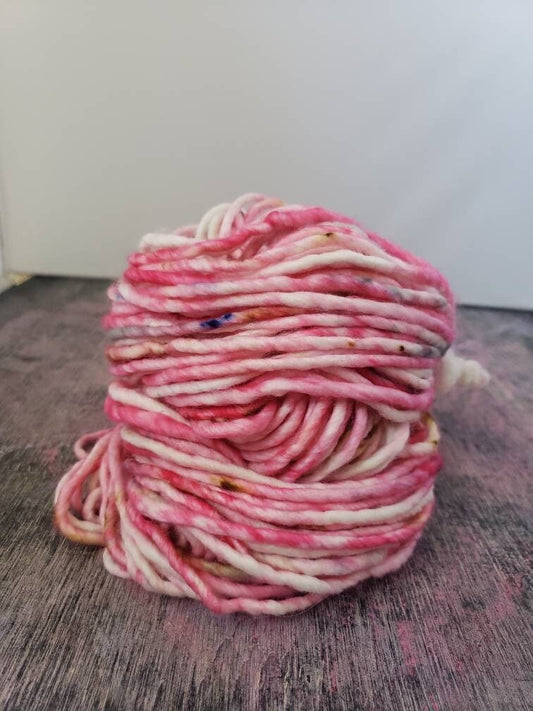 Honeydukes, Pink, White, Speckle, Bulky, Single Ply, Harry Potter Inspired