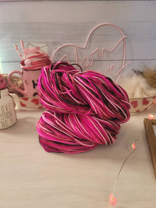 Valentine Kisses, Cashmere, Super Wash Merino, Sock Yarn, Fingering Weight, Sock, Cash MCN