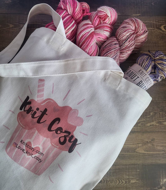 Knit Cozy Valentine's Day Tote