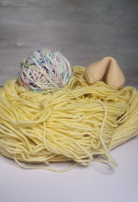 Fortune Cookie, Sock Yarn, Glitter Yarn, Tweed Yarn, Christmas Gift, Birthday Gift