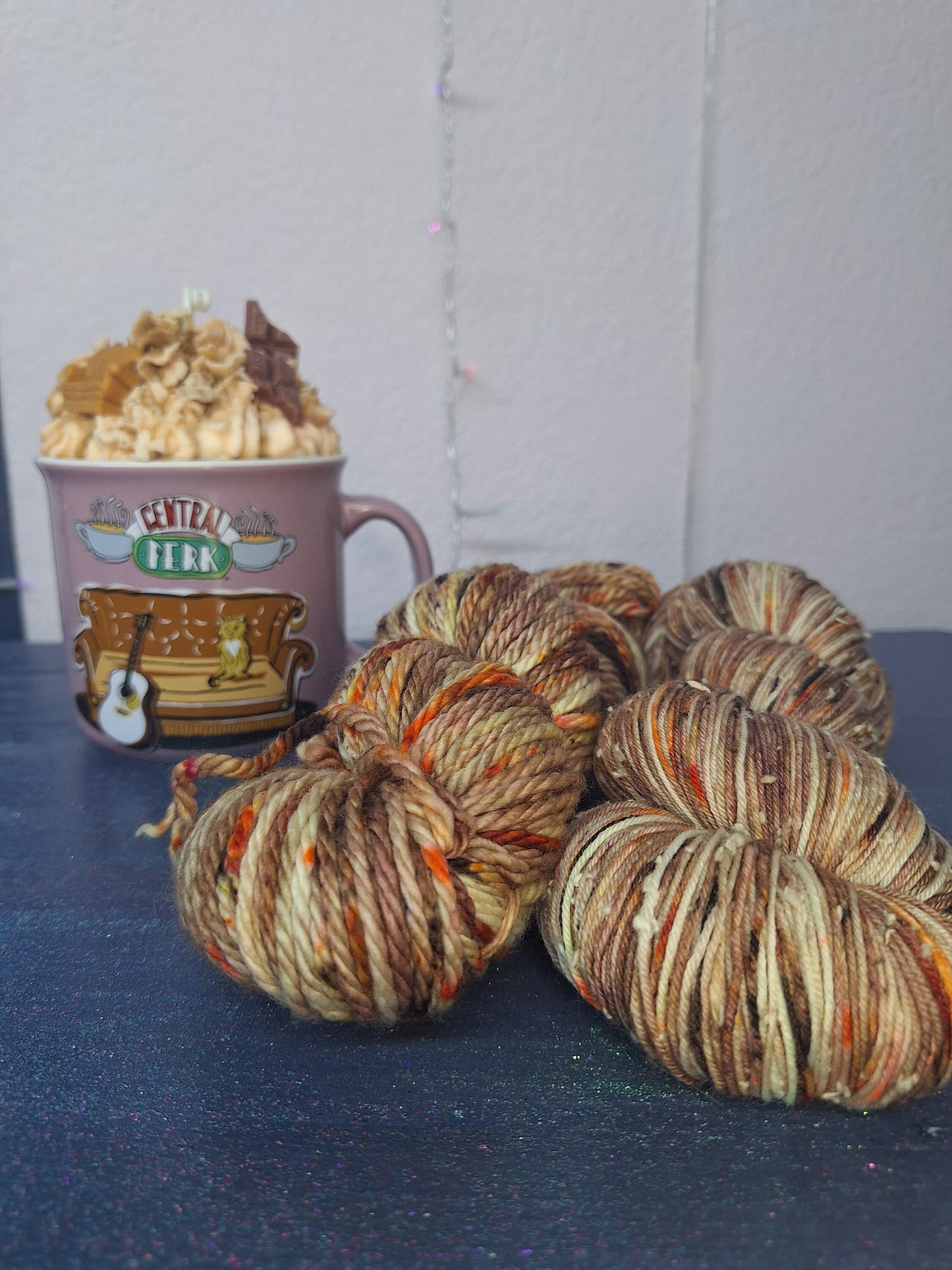 Hot Mockolate Friends inspired Hand Dyed Yarn and Spinning/Blending Kit