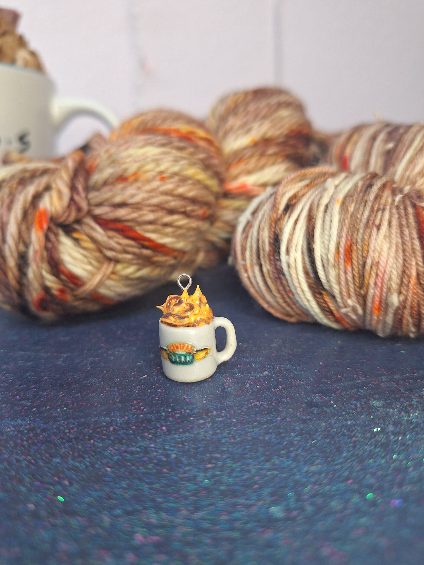 Hot Mockolate Friends inspired Hand Dyed Yarn and Spinning/Blending Kit