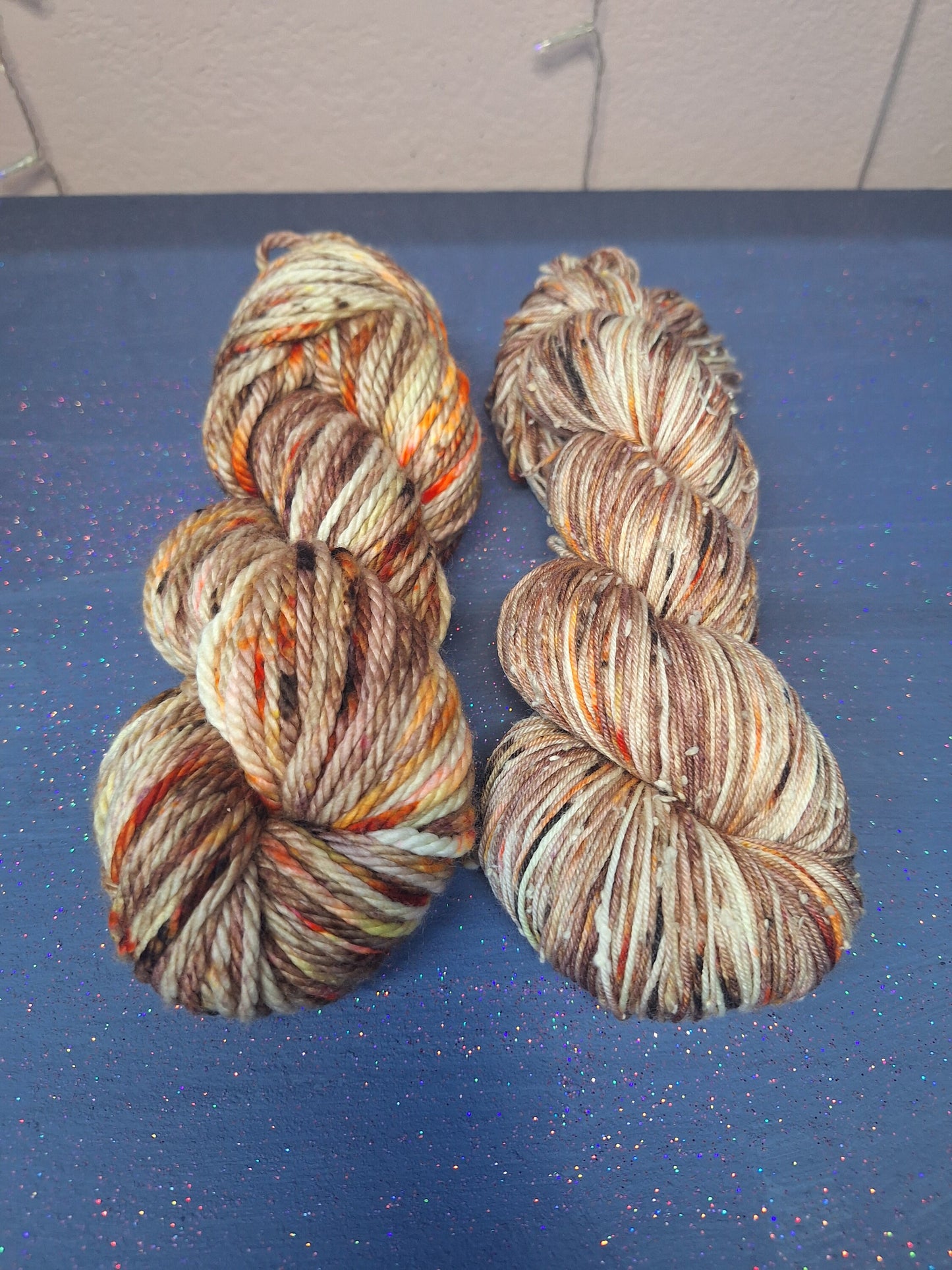 Hot Mockolate Friends inspired Hand Dyed Yarn and Spinning/Blending Kit