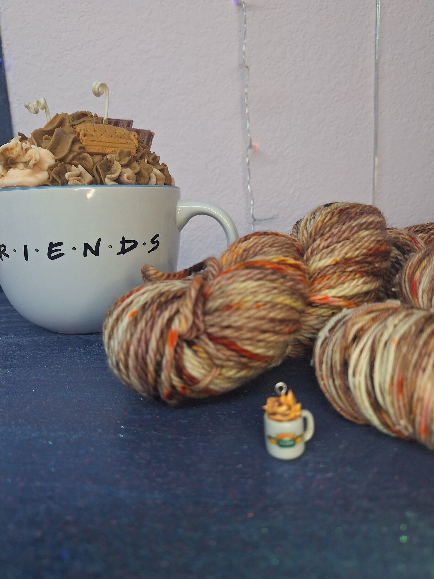 Hot Mockolate Friends inspired Hand Dyed Yarn and Spinning/Blending Kit