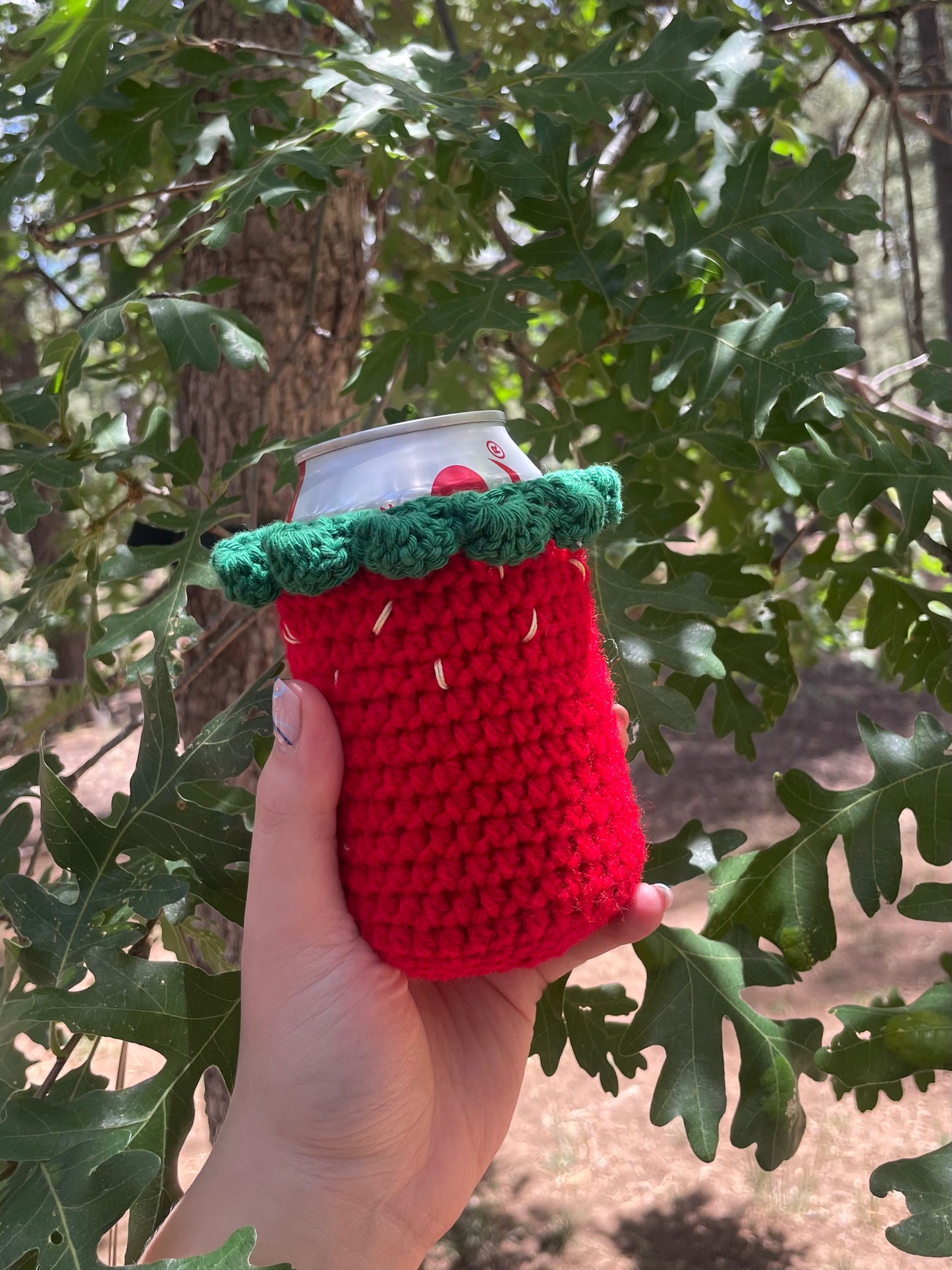 🍓 Beginner Crochet Class: Strawberry Soda Cozy 🍓