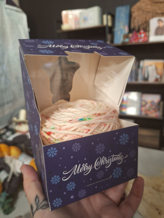 Christmas Funfetti Cake in Gift Box