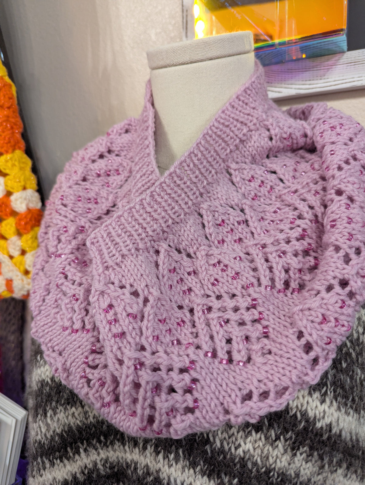 Knitting with Beads - Knitting Class for Making a Beaded Coventry Cowl!