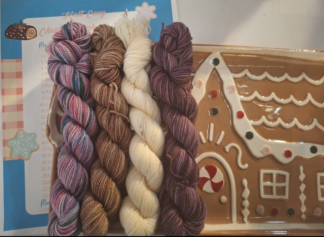 Home for the Holidays Christmas Advent Calendar - 24 minis and one full-sized skein